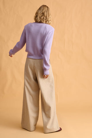 karavan clothing fashion fall winter 25 krvn homecoming collection orenda knitted cardigan lilac