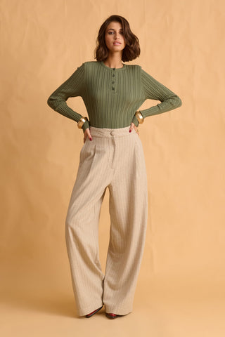 karavan clothing fashion fall winter 25 homecoming krvn collection lotee trousers beige