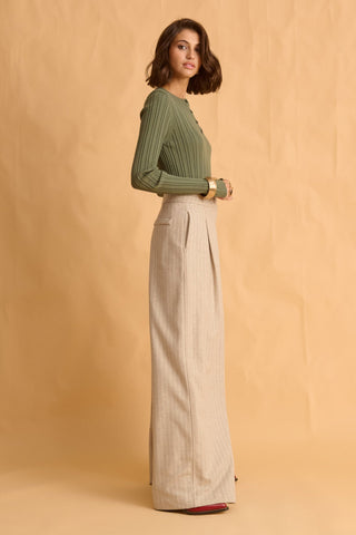 karavan clothing fashion fall winter 25 homecoming krvn collection rory knitted top khaki