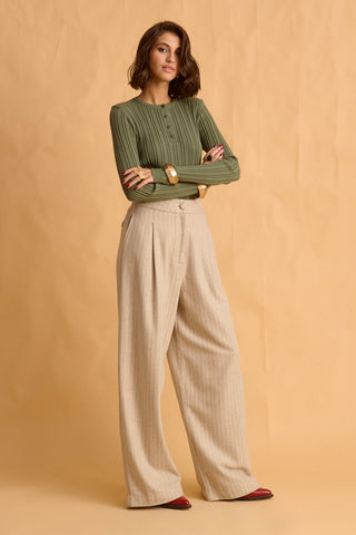 karavan clothing fashion fall winter 25 homecoming krvn collection rory knitted top khaki