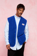 karavan men fall winter 26' collection marcus vest blue 