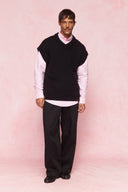 karavan men fall winter 26' collection jonathan knitted vest black