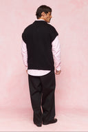 karavan men fall winter 26' collection jonathan knitted vest black
