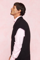 karavan men fall winter 26' collection jonathan knitted vest black