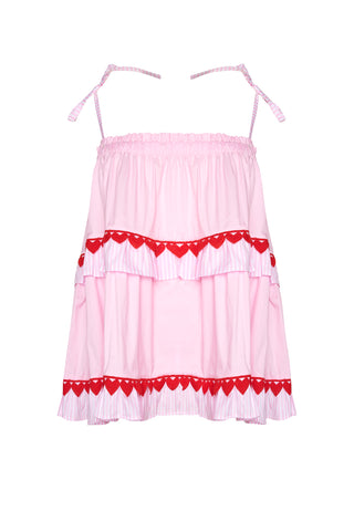 karavan clothing fashion spring summer 26 nai weekendwear collection lovie top pink red hearts