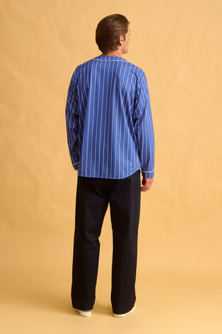 karavan clothing fashion fall winter 25 homecoming men collection luke baseball shirt blue