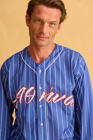 karavan clothing fashion fall winter 25 homecoming men collection luke baseball shirt blue