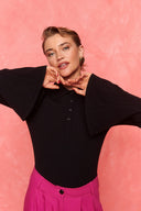 karavan fall winter 26' collection luna knitted top black