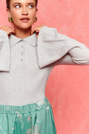 karavan fall winter 26' collection luna knitted top grey