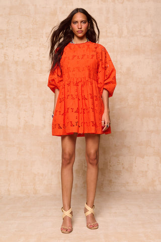 karavan clothing fashion krvn spring summer 26 nai collection lupita mini dress orange