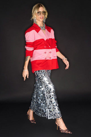 karavan clothing fashion KRVN well i did fall winter 24 25 christmas edition bonnie skirt silver