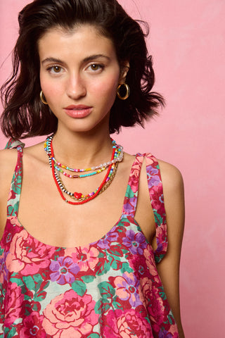 karavan clothing fashion spring summer 26 nai collection gaby top pink purple floral