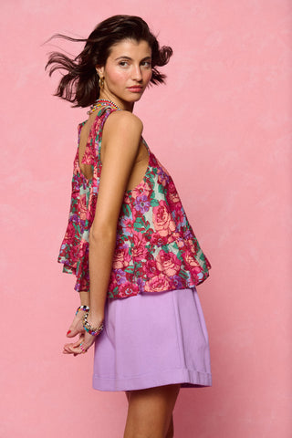 karavan clothing fashion spring summer 26 nai collection gaby top pink purple floral