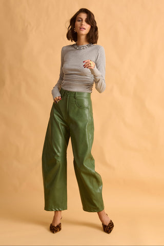 karavan clothing fashion fall winter 25 homecoming krvn collection daisy top grey