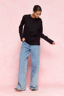 karavan fall winter 26' collection eda longsleeve tee black white