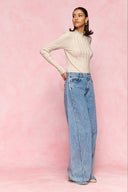 karavan fall winter 26' collection gabby knitted top ivory