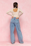 karavan fall winter 26' collection gabby knitted top ivory