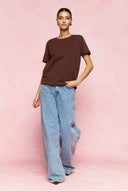 karavan fall winter 26' collection helia tee set bordeaux brown