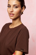 karavan fall winter 26' collection helia tee set bordeaux brown