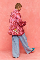 karavan fall winter 26' collection lovita shirt pink red lines
