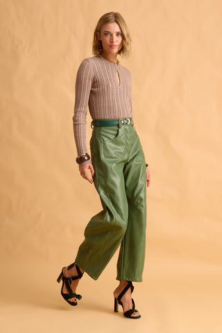 karavan clothing fashion fall winter 25 homecoming krvn collection sabine knitted top beige