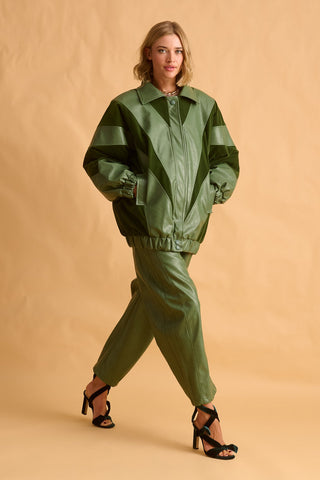 karavan clothing fashion fall winter 25 krvn homecoming collection lorraine jacket green