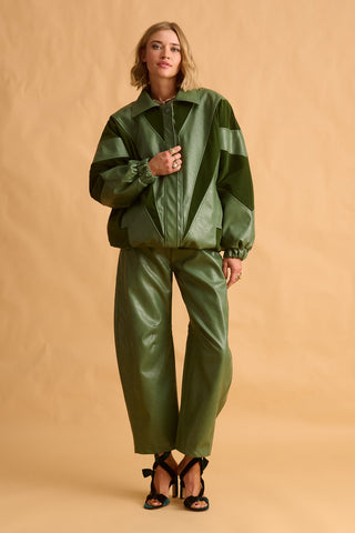 karavan clothing fashion fall winter 25 krvn homecoming collection lorraine jacket green