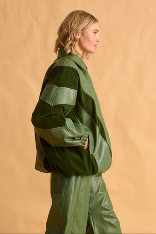 karavan clothing fashion fall winter 25 krvn homecoming collection lorraine jacket green