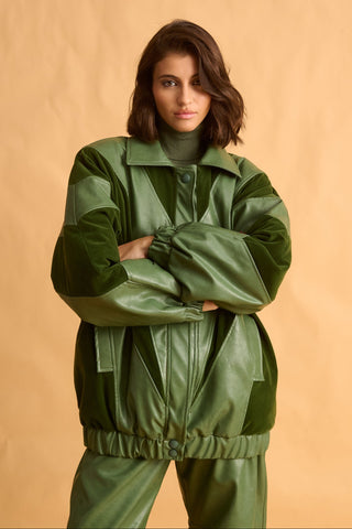 karavan clothing fashion fall winter 25 krvn homecoming collection lorraine jacket green
