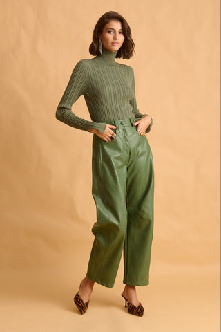 karavan clothing fashion fall winter 25 homecoming krvn collection velma knitted top khaki