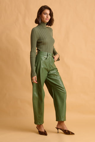 karavan clothing fashion fall winter 25 homecoming krvn collection marcy trousers green