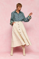 karavan fall winter 26' collection pietra skirt ivory