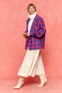 karavan fall winter 26' collection despina blazer checked magenta
