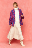 karavan fall winter 26' collection despina blazer checked magenta