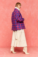 karavan fall winter 26' collection despina blazer checked magenta