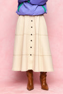 karavan fall winter 26' collection pietra skirt ivory