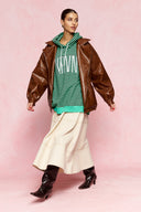karavan fall winter 26' collection yvonne hoodie green lines