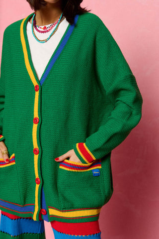 karavan clothing fashion spring summer 26 nai collection marianne knitted gardigan green