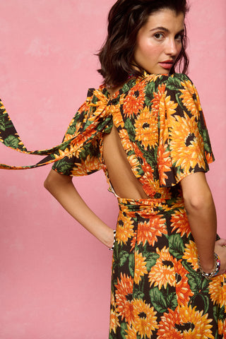 karavan clothing fashion spring summer 26 nai collection marisol dress sunflower yellow