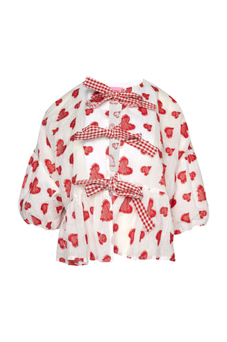 karavan clothing fashion spring summer 26 nai weekendwear collection margorie top red white hearts