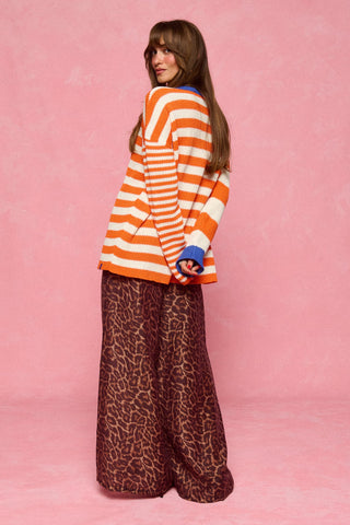 karavan clothing fashion spring summer 26 nai collection marsha sweater orange stripes