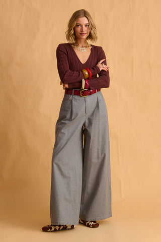 karavan clothing fashion fall winter 25 homecoming krvn collection ashina knitted top chocolate