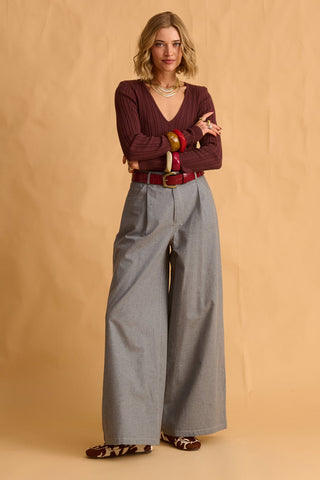 karavan clothing fashion fall winter 25 homecoming krvn collection martha trousers grey