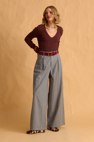 karavan clothing fashion fall winter 25 homecoming krvn collection ashina knitted top chocolate