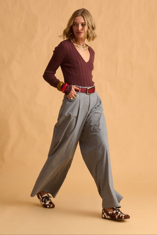 karavan clothing fashion fall winter 25 homecoming krvn collection ashina knitted top chocolate