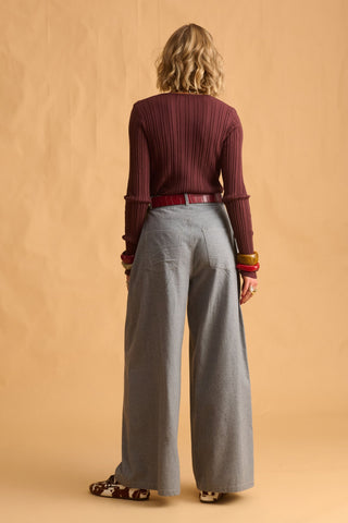 karavan clothing fashion fall winter 25 homecoming krvn collection ashina knitted top chocolate