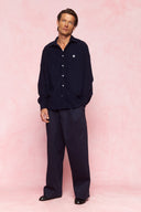karavan men fall winter 26' collection angelo shirt navy blue
