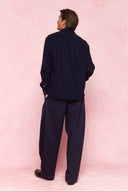 karavan men fall winter 26' collection angelo shirt navy blue