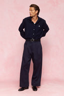 karavan men fall winter 26' collection angelo shirt navy blue
