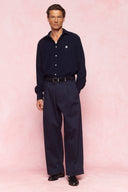 karavan men fall winter 26' collection angelo shirt navy blue